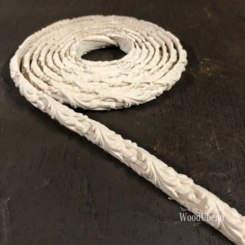 Fregio Decorativo "Cordone con Foglie", WoodUbend