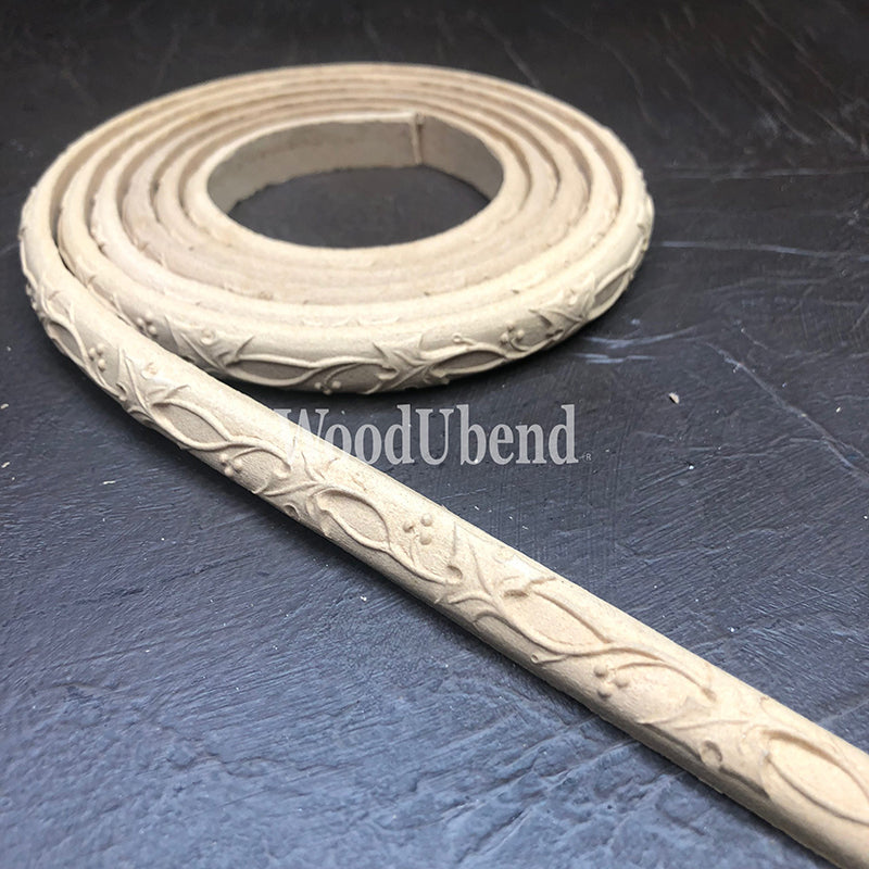 Fregio Decorativo “Cordone Holly and Berry”, WoodUbend