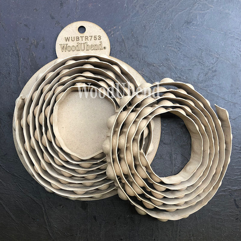 Fregio Decorativo "Cordone Perle di Fiume Big", WoodUbend