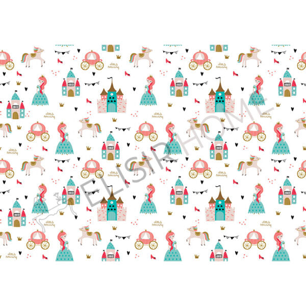 Stampa Trasferibile "BABY, PRINCESS PATTERN" 28x40 cm