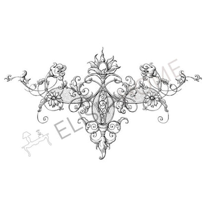 Stampa Trasferibile "FANTASIA, VINTAGE FLOWER" 28x40 cm