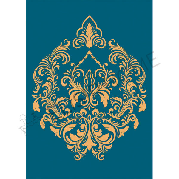 Stampa Trasferibile "FANTASIA, GIGLIO BLU" 28x40 cm