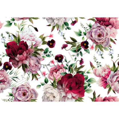 Stampa Trasferibile "FLORA & FAUNA, BOUQUET" 28x40 cm