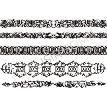 Stampa Trasferibile "VINTAGE, GRECHE" 28x40 cm