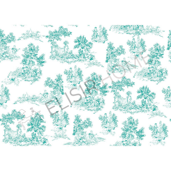 Stampa Trasferibile "TOILE DE JOUY, ACQUA" 28x40 cm