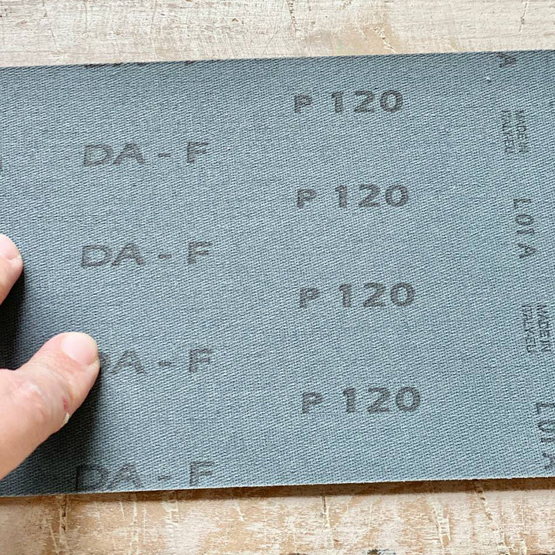 Carta vetro - BASE IN TELA - Grana P120