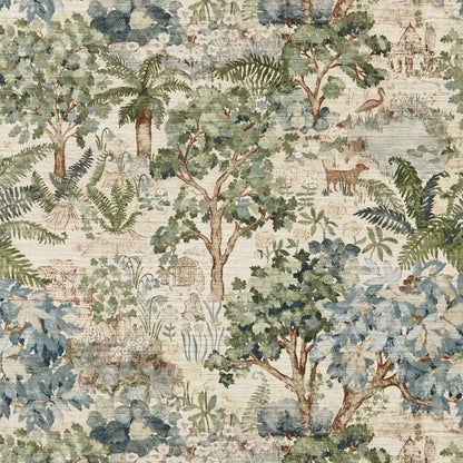 Carta da parati "The Stumpery Blu" - Highgrove - SANDERSON