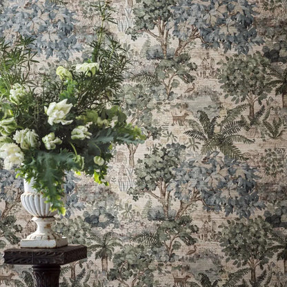 Carta da parati "The Stumpery Beige" - Highgrove - SANDERSON