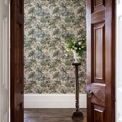 Carta da parati "The Stumpery Beige" - Highgrove - SANDERSON