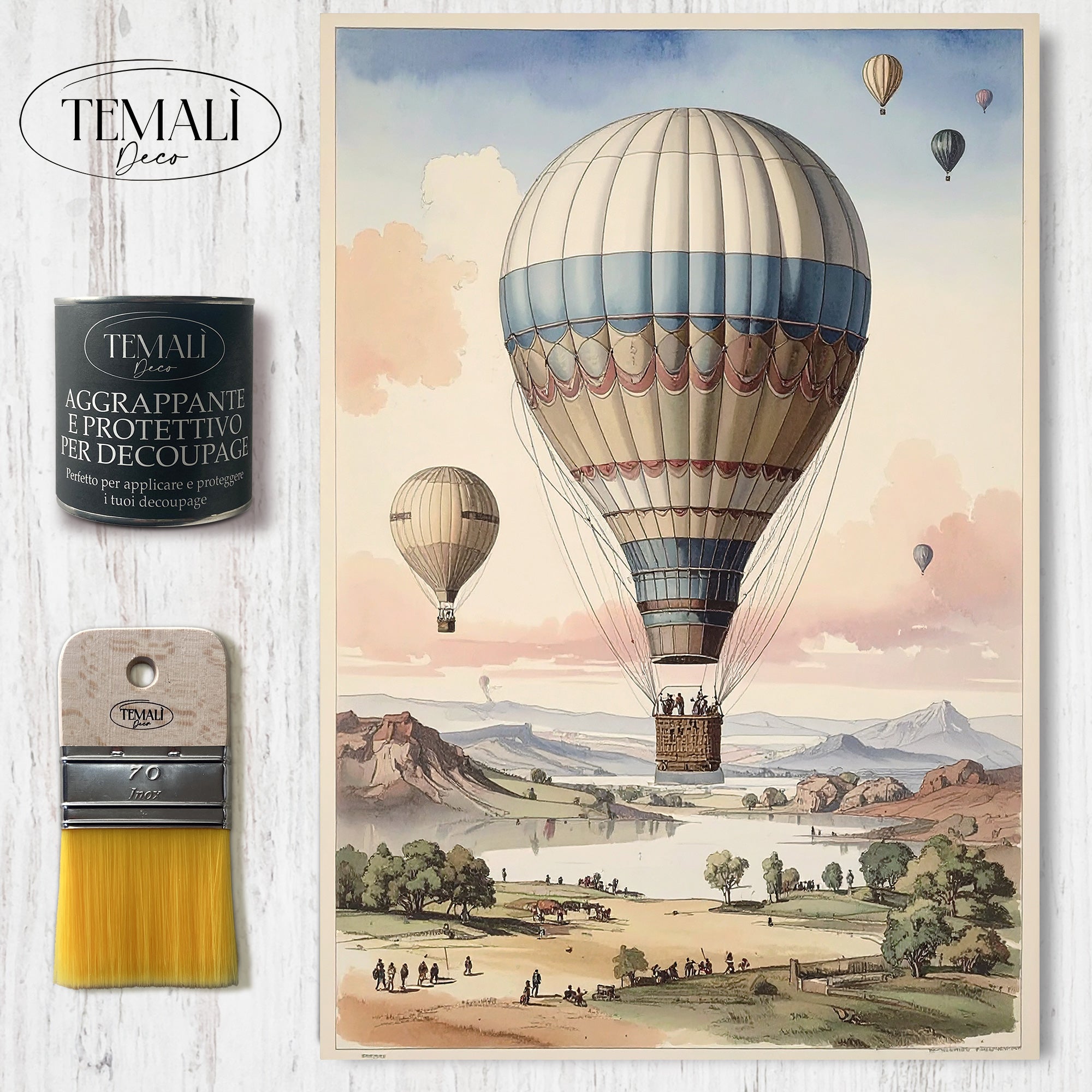 Dècoupage Pop Vintage – Mongolfiere 2