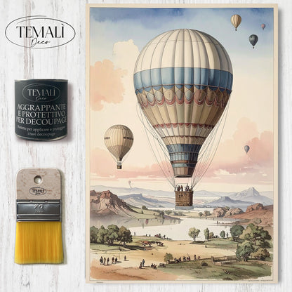 Dècoupage Pop Vintage – Mongolfiere 2