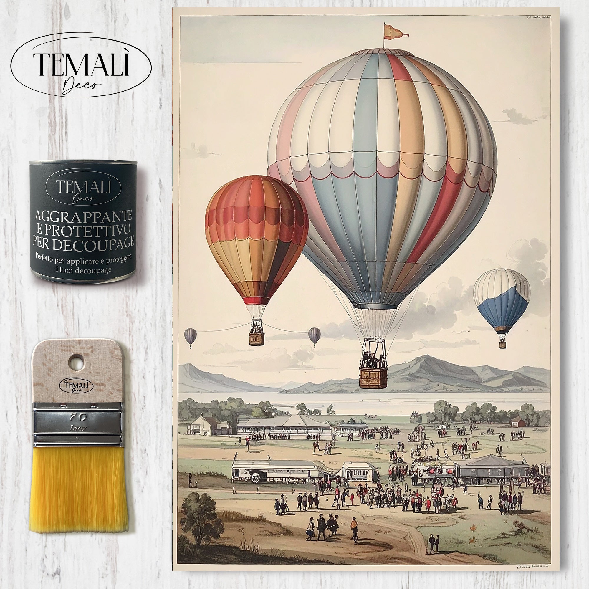 Decoupage Pop Vintage – Heißluftballon 3