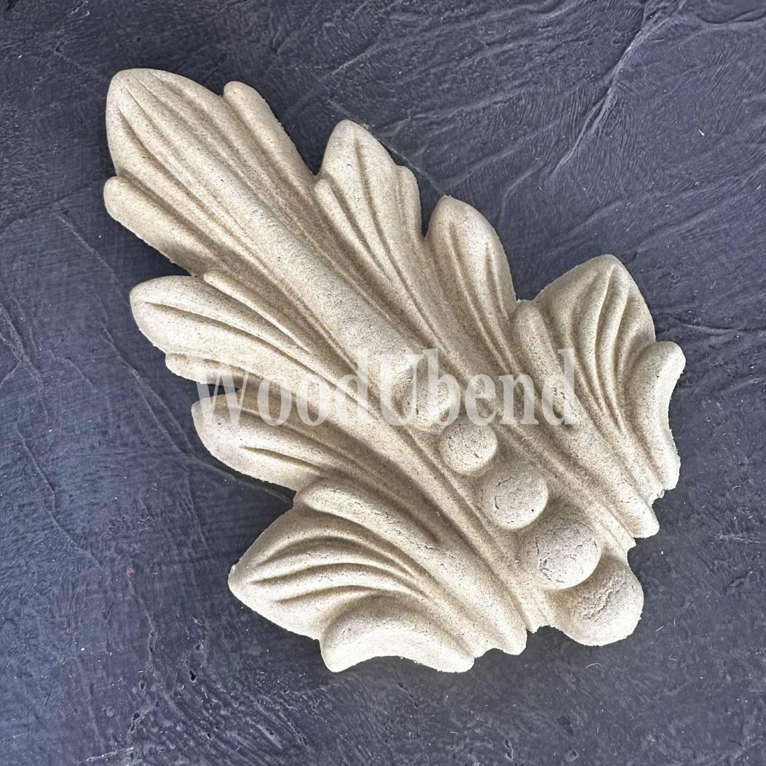 Par de adornos decorativos "Gotas de Acanto" WoodUbend