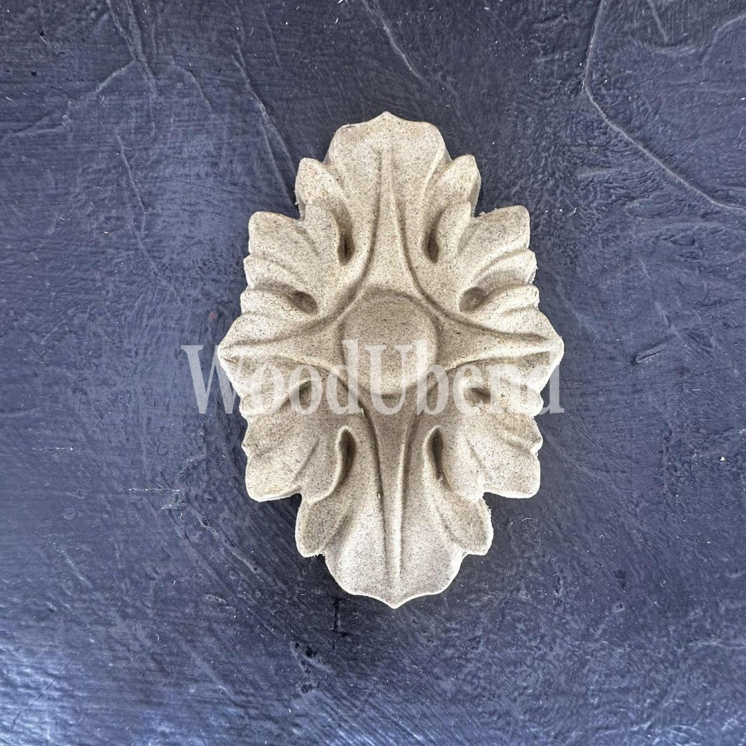 Par de adornos decorativos "Gotas de hojas" WoodUbend