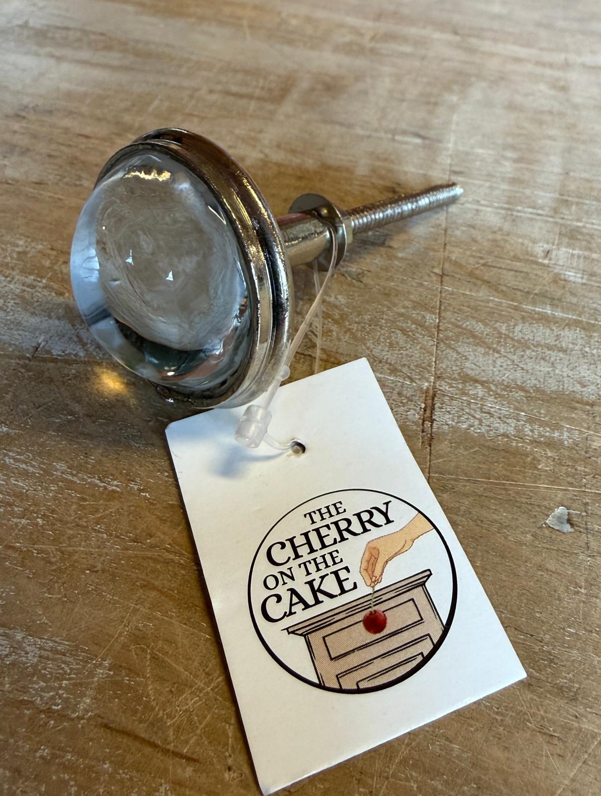 Pomello in Ferro e Vetro "Passerotto"