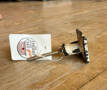 Eisengriff "Matt versilbert"