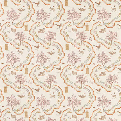 Carta da parati "Wildflower Meadow Arancio" - Highgrove - SANDERSON