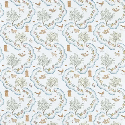Carta da parati "Wildflower Meadow Blu" - Highgrove - SANDERSON