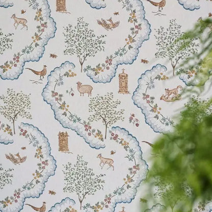 Carta da parati "Wildflower Meadow Blu" - Highgrove - SANDERSON