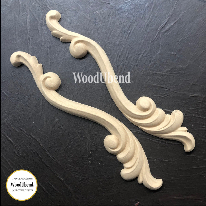 Coppia di Fregi Decorativi “Romantica”, WoodUbend