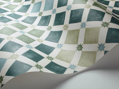 Carta da Parati "MARTYN LAWRENCE BULLARD" Zellige verde | COLE & SON