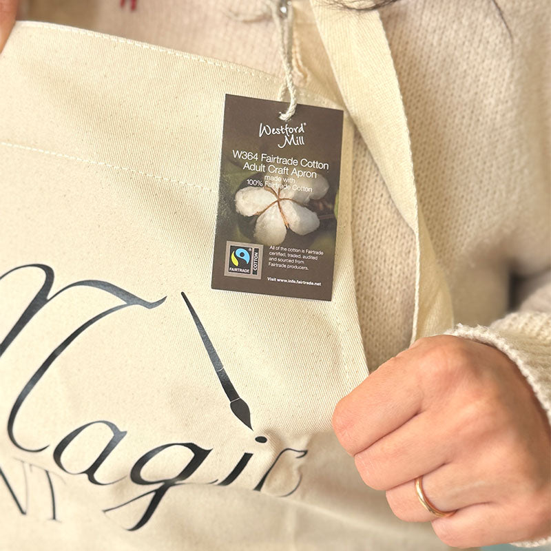 Grembiule Magic Paint Bianco naturale - FairTrade