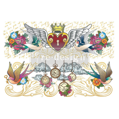 Redesign Decor Transfers "Hey Sailor” - 2 fogli 61x89 cm