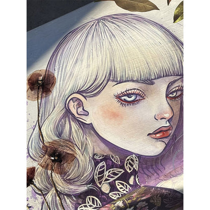 Baule “Papaveri Viola" I Restyling di Alex Fritlex per l'evento Re-Design