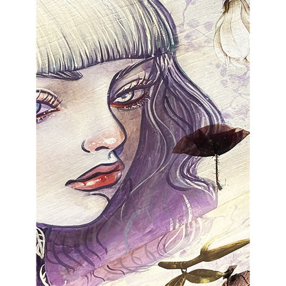 Baule “Papaveri Viola" I Restyling di Alex Fritlex per l'evento Re-Design