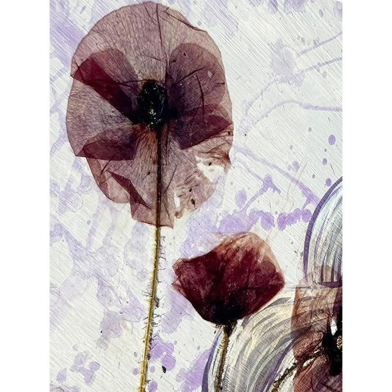 Baule “Papaveri Viola" I Restyling di Alex Fritlex per l'evento Re-Design