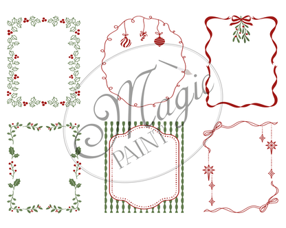 Übertragbarer Druck „WEIHNACHTEN, SCHNEEBALL“ 28×40 cm