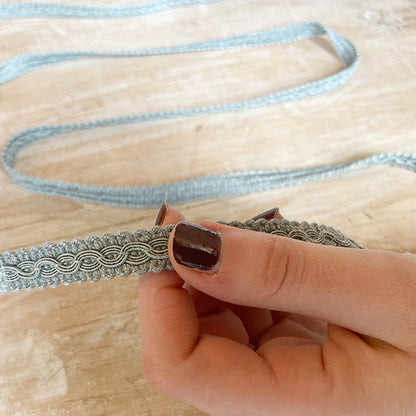 Bordo “Armonie Azzurro Celo” Passamaneria Italiana – 1 cm