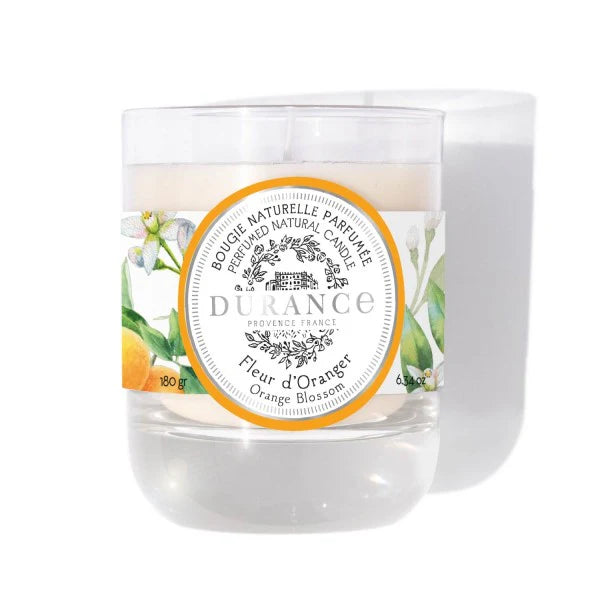 Candela Naturale Profumata “Fleur d’Oranger”, 180 gr