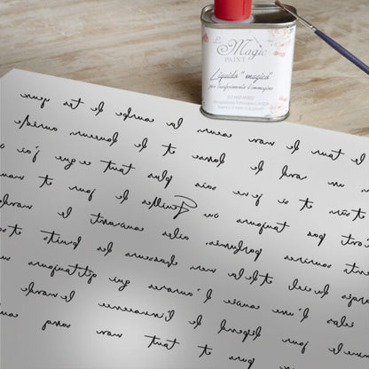 Stampa Trasferibile “SCRIPT, CALLIGRAPHY” 28×40 cm