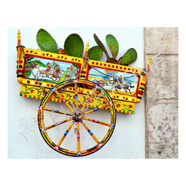 Stampa Trasferibile "SICILY TIME, CARRETTO SICILIANO" 28x40 cm
