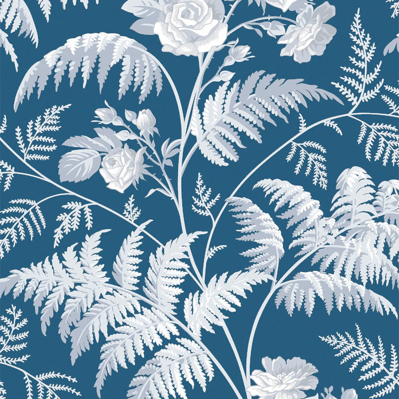 Carta da Parati "ROSE BLU" Botanical | COLE & SON