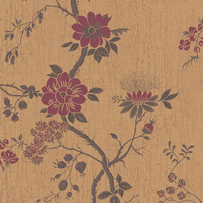 Carta da Parati "CAMELLIA BRONZO" Botanical | COLE & SON