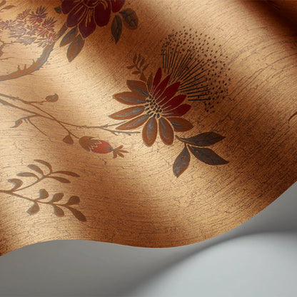 Carta da Parati "CAMELLIA BRONZO" Botanical | COLE & SON