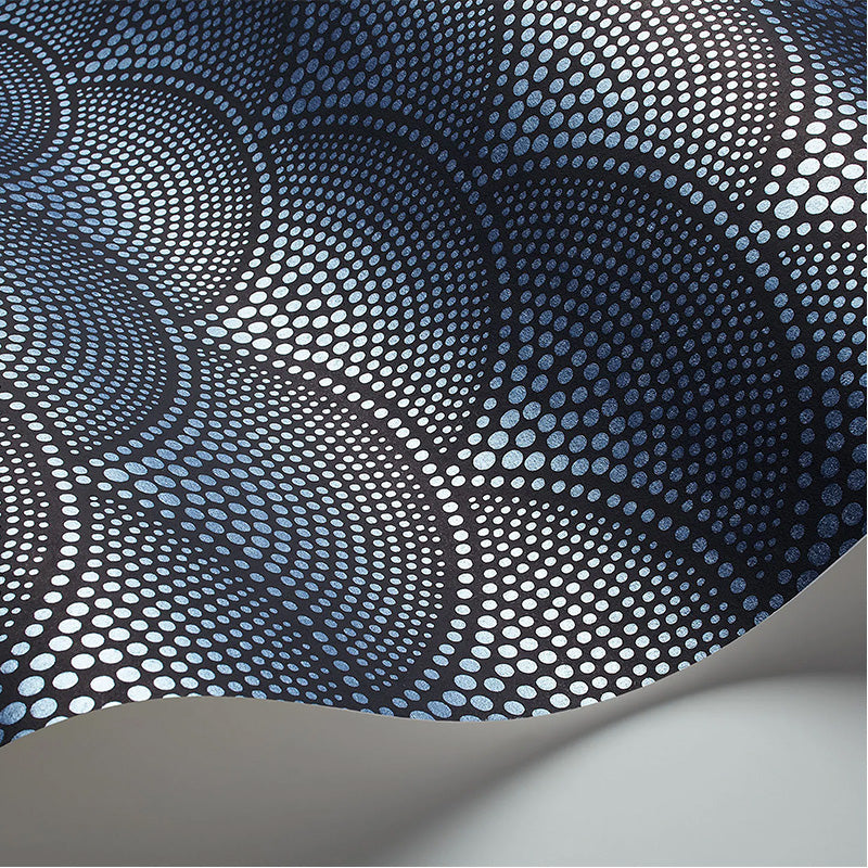 Carta da Parati "FEATHER FAN NERO & BLU" The Contemporary | COLE & SON