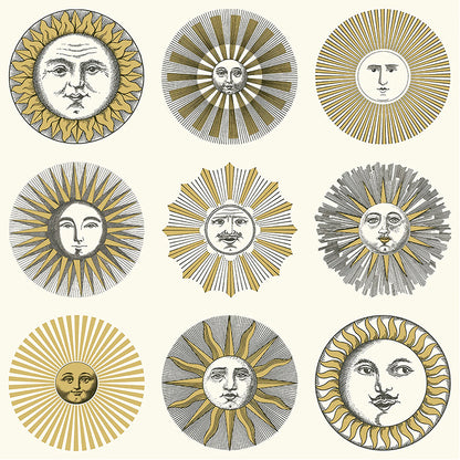 Carta da Parati "SOLI AVORIO & ORO" Fornasetti | COLE & SON
