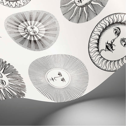 Carta da Parati "SOLI BIANCO & NERO" Fornasetti | COLE & SON