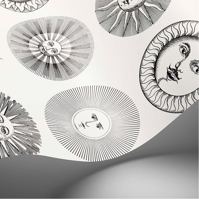 Carta da Parati "SOLI BIANCO & NERO" Fornasetti | COLE & SON
