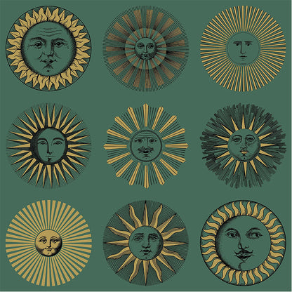 Carta da Parati "SOLI SMERALDO & ORO" Fornasetti | COLE & SON