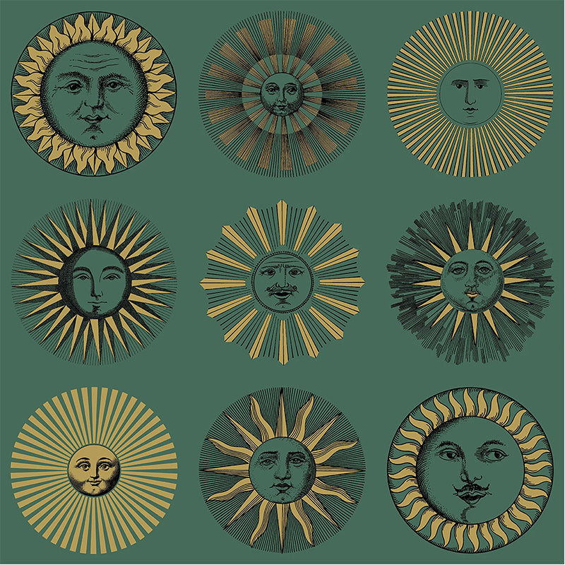 Carta da Parati "SOLI SMERALDO & ORO" Fornasetti | COLE & SON