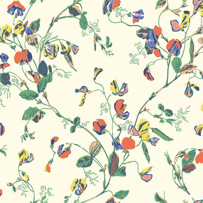 Carta da Parati "SWEET PEA PANNA" Botanical | COLE & SON