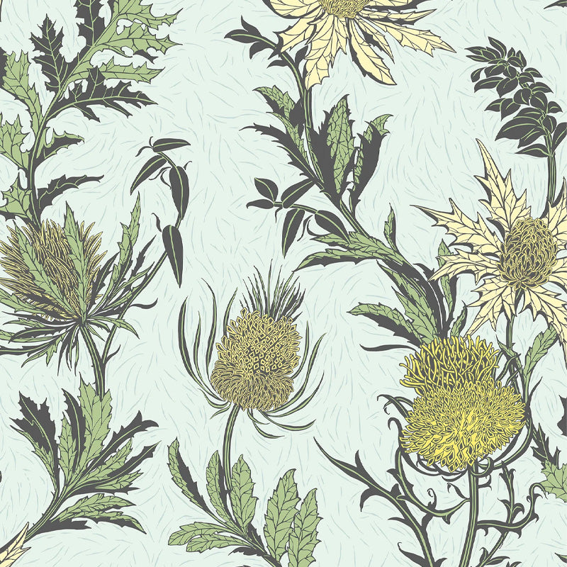 Carta da Parati "THISTLE AZZURRO" Botanical | COLE & SON