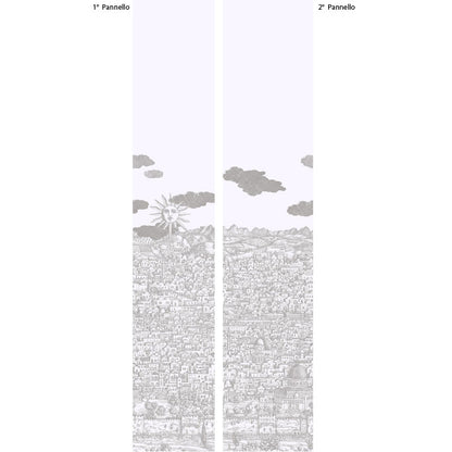 Carta da Parati "VISTA MEDITERRANEA BIANCA" Fornasetti | COLE & SON