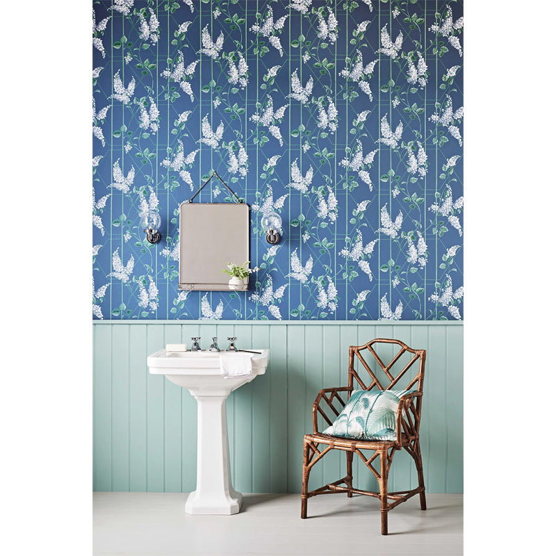 Carta da Parati "WISTERIA BLU" Botanical | COLE & SON