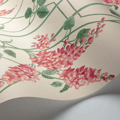 Carta da Parati "WISTERIA ROSA" Botanical | COLE & SON