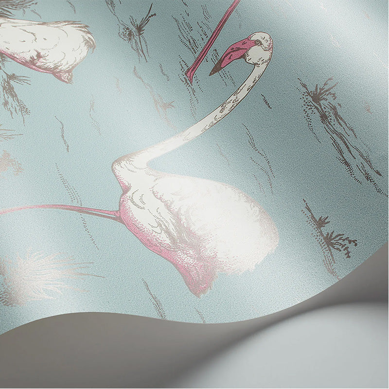 Carta da Parati "FLAMINGOS AZZURRO & ROSA" The Contemporary | COLE & SON